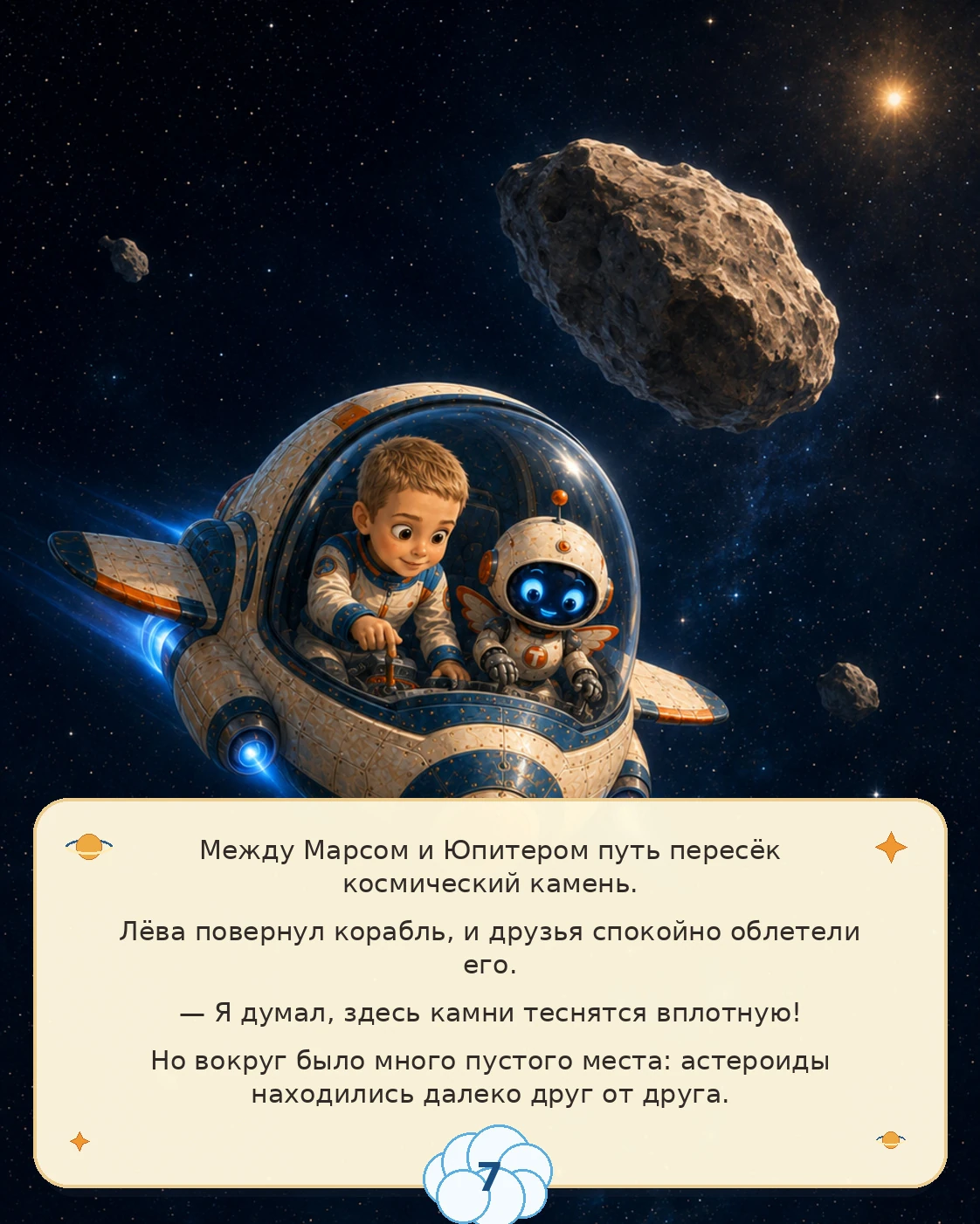 Сцена 7: Пояс астероидов