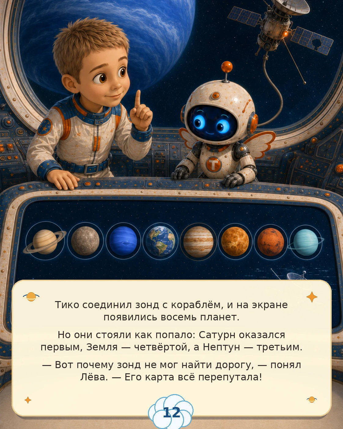 Сцена 12: Планеты по порядку