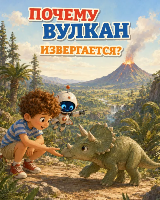 Почему вулкан извергается? — обложка