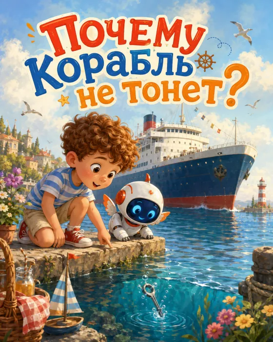 Почему корабль не тонет? — обложка истории